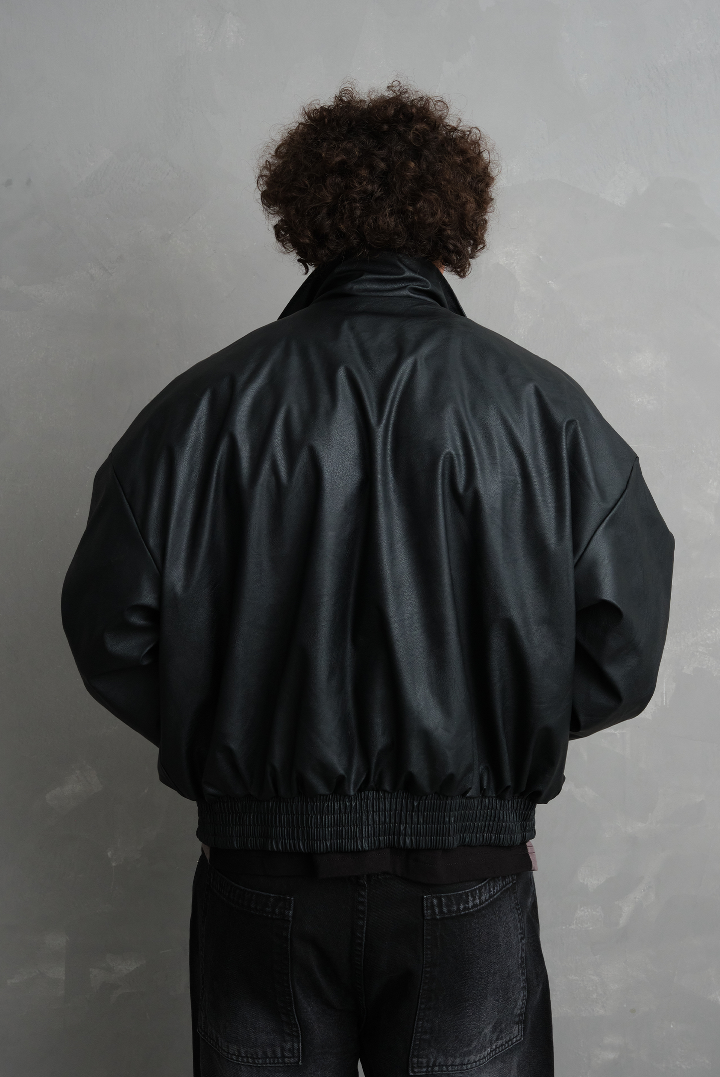 CASACA CUERINA FILP BLACK
