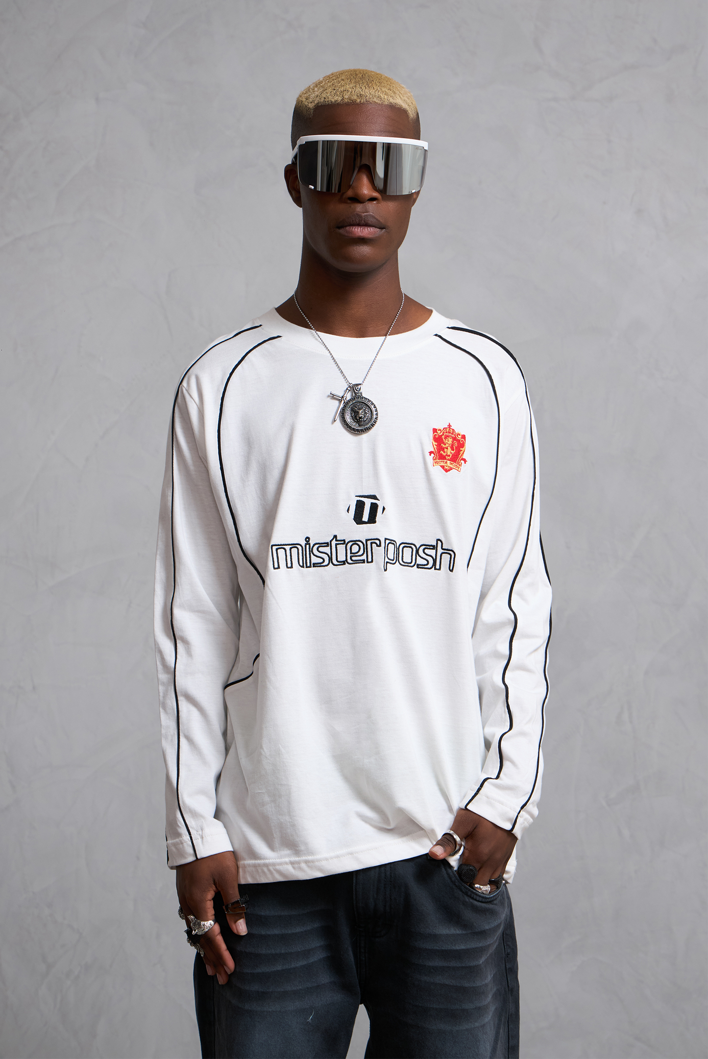 MANGA LARGA RACING WHITE