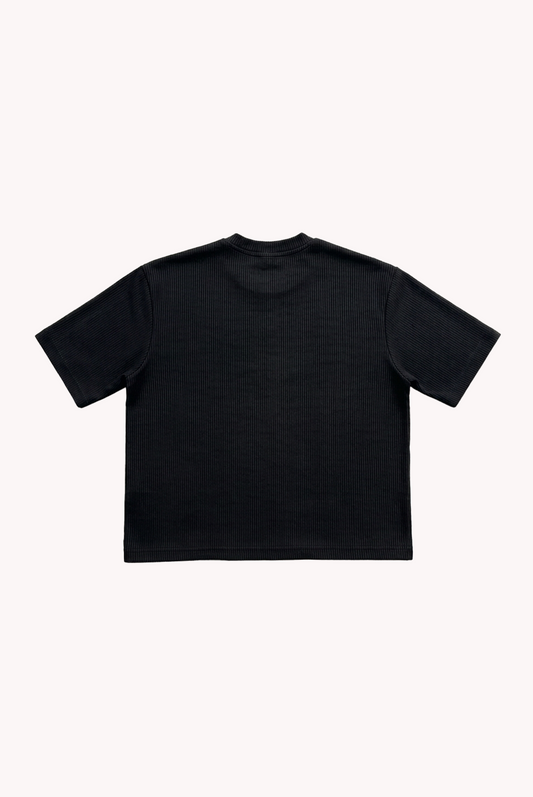 POLO ACANALADO OM BLACK