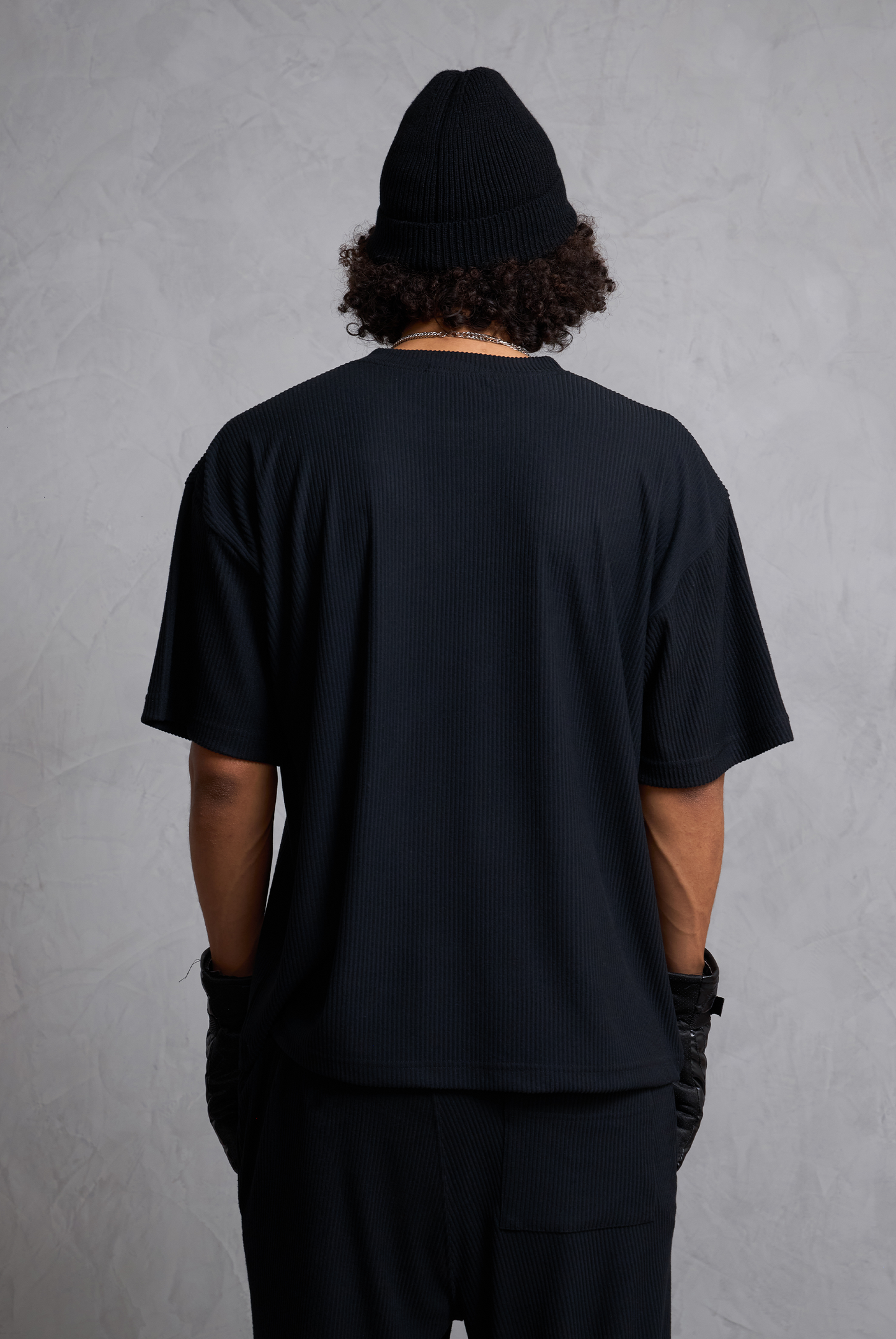 POLO RIB FELPA BLACK