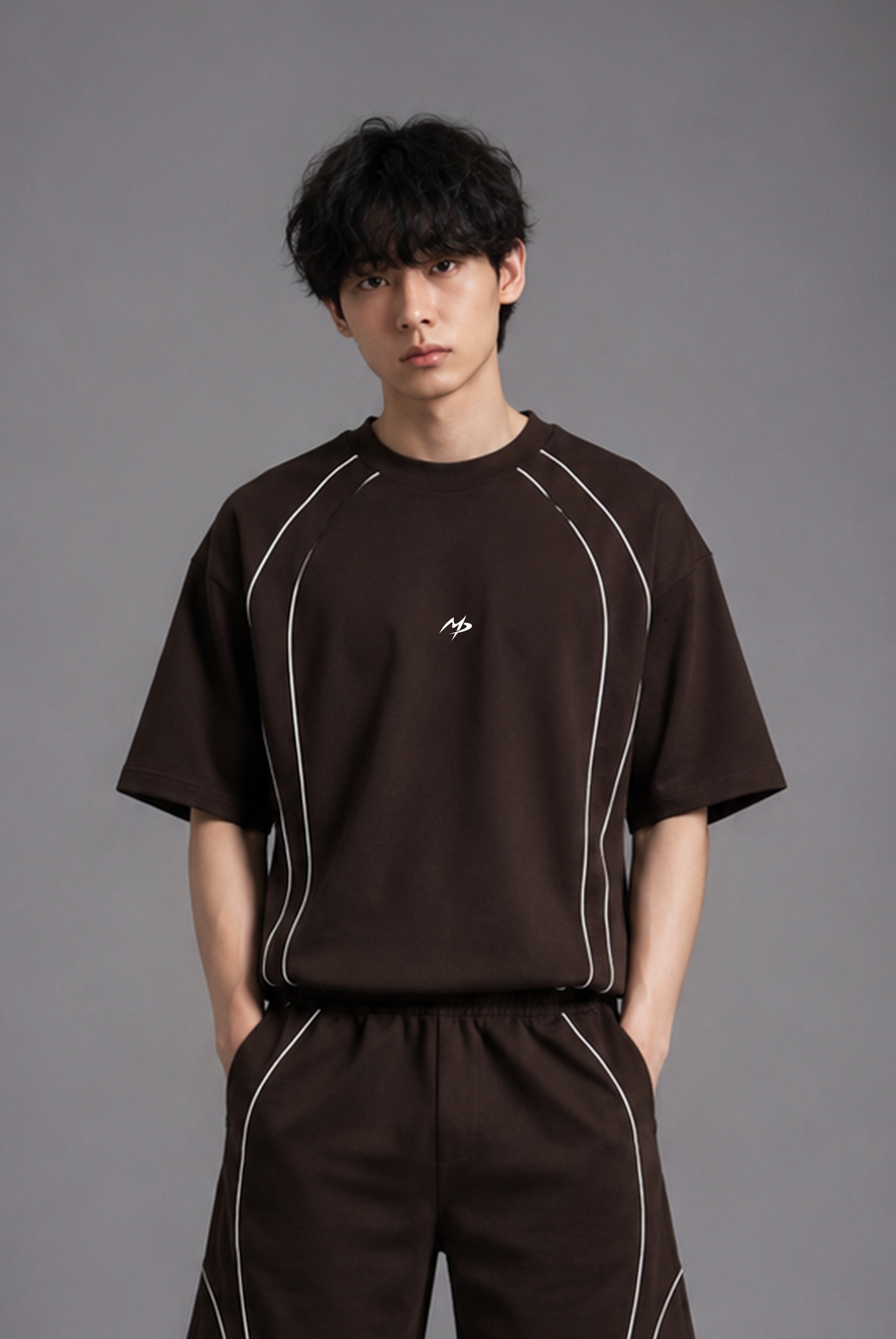 POLO SUPER LINEAL BROWN