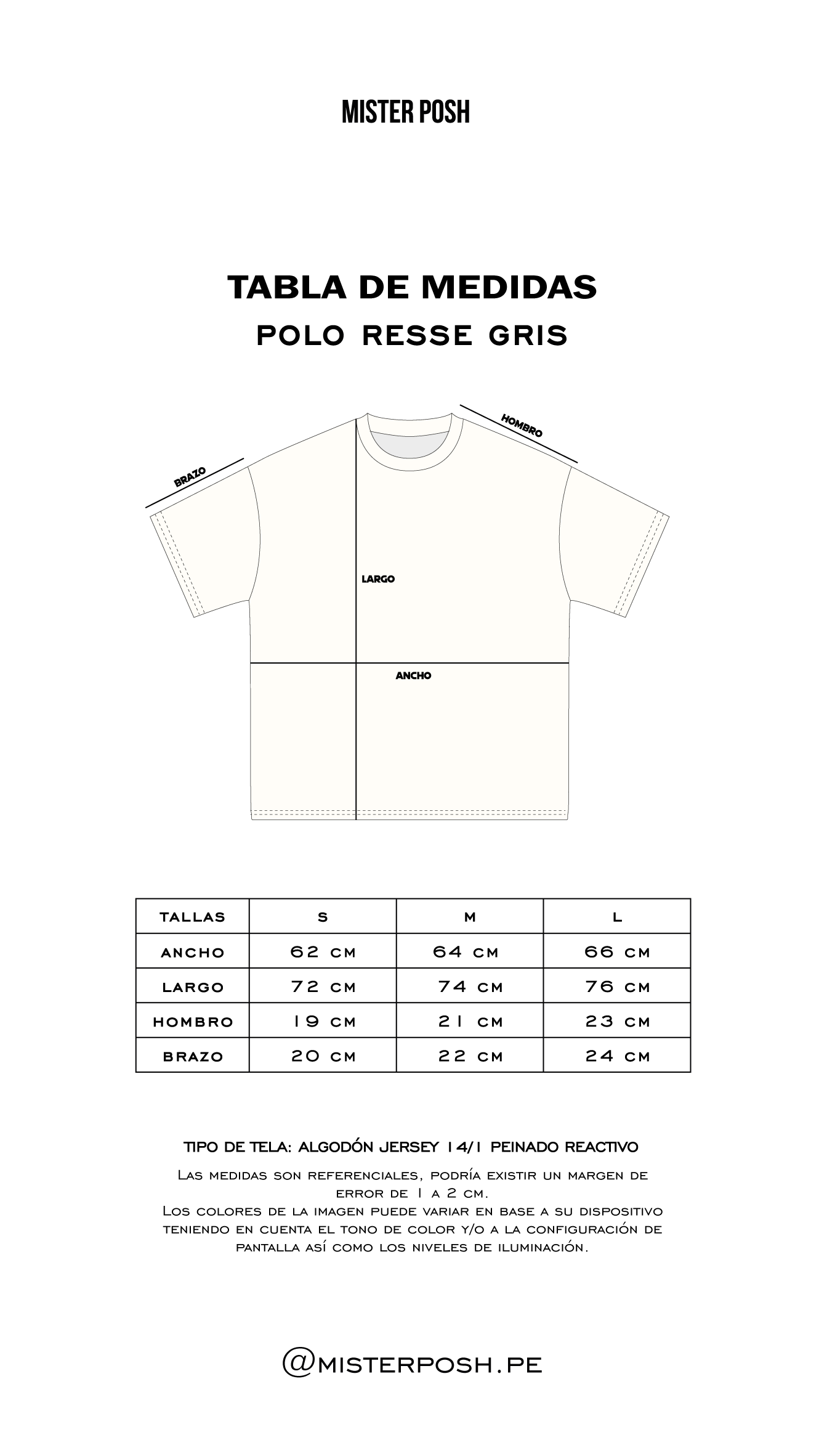 POLO RESSE BLACK