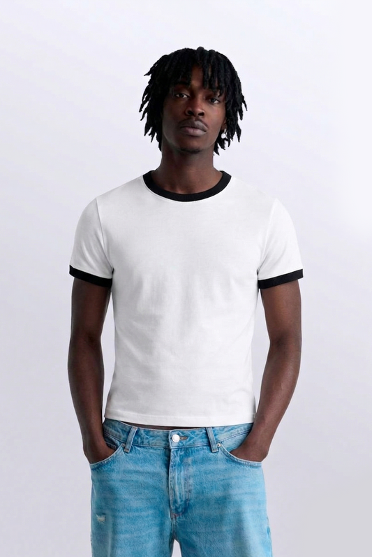 BABY TEE COLORS WHITE BLACK