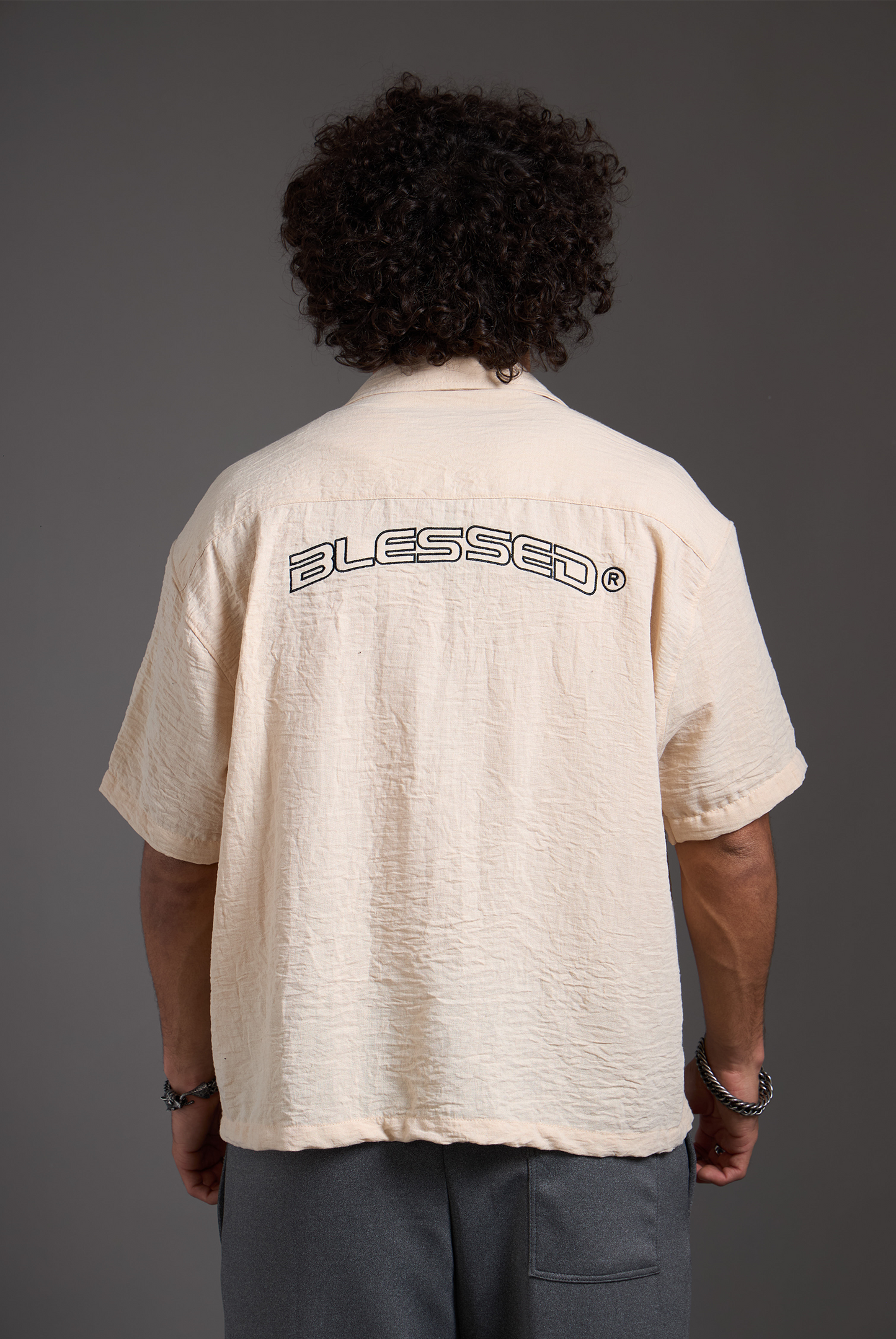 CAMISA BLESSED BEIGE TEXTURA