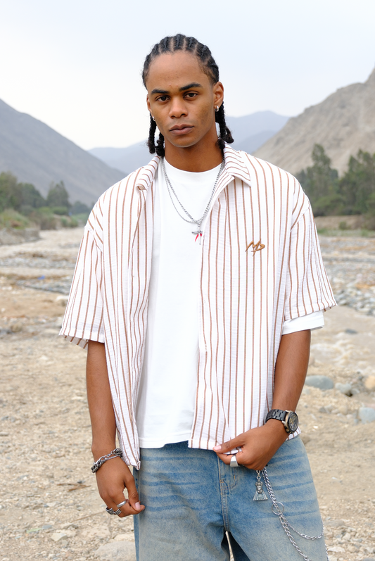 CAMISA MP RAYAS BROWN