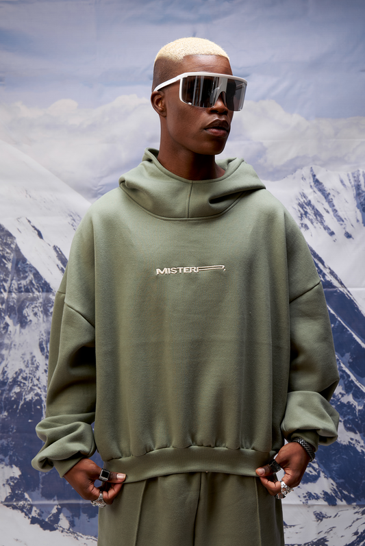 HODDIE ZERO BORDADO GREEN