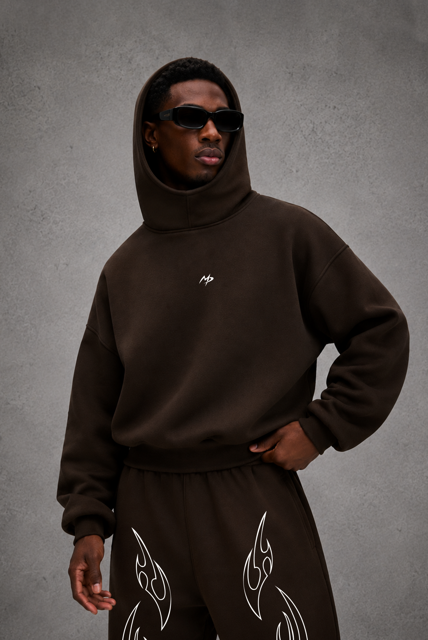 HODDIE ZERO MP MARRÓN