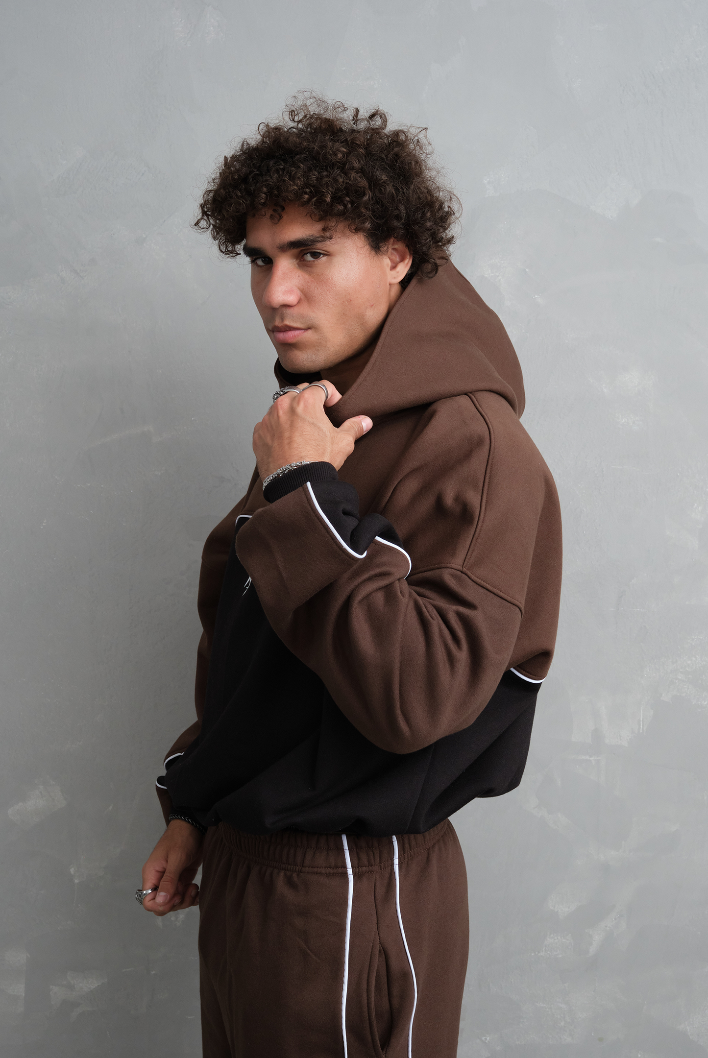 HODDIE ZERO BI TONO BROWN