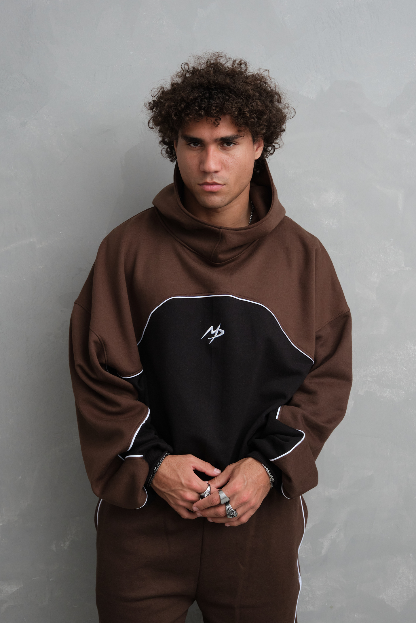 HODDIE ZERO BI TONO BROWN