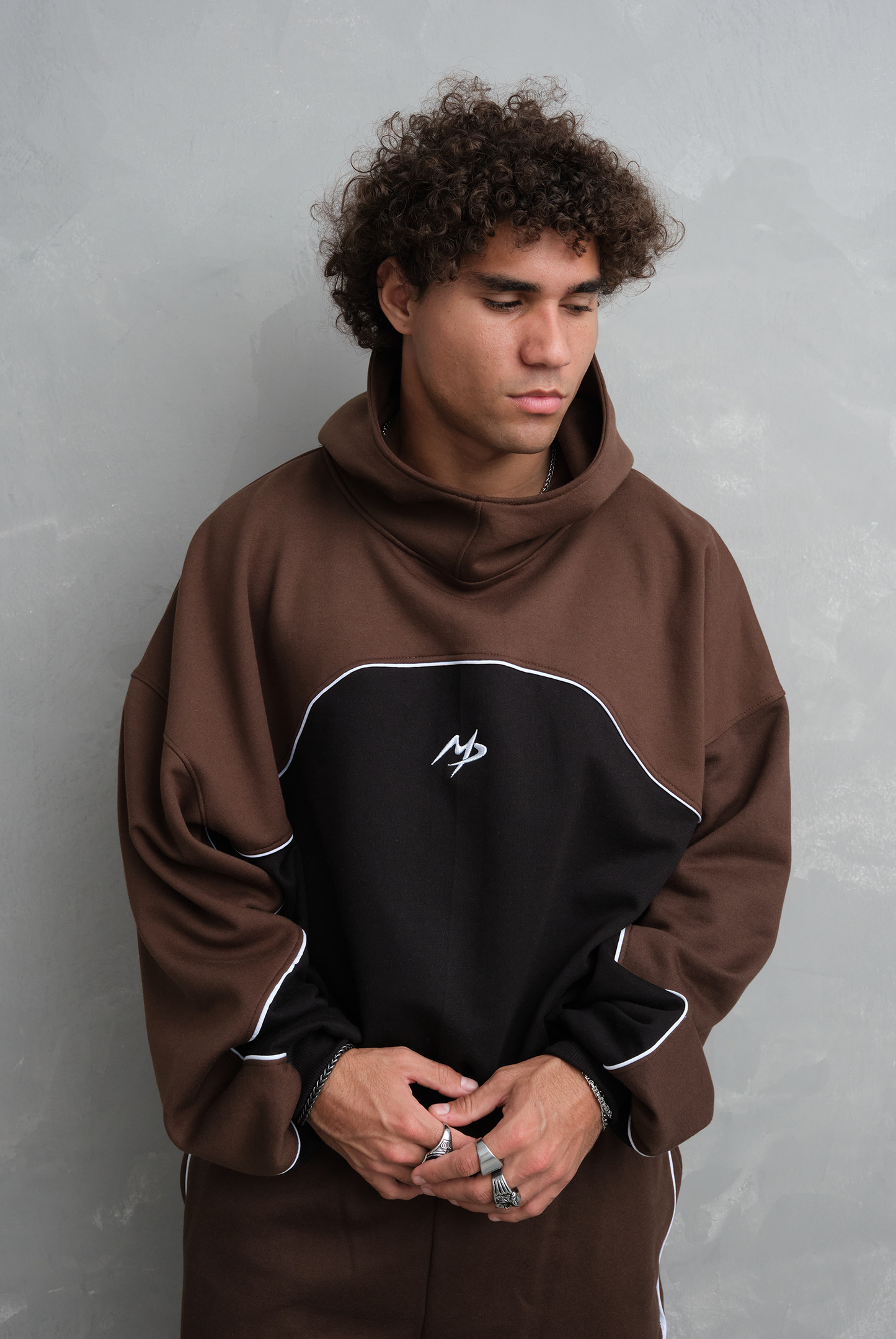 HODDIE ZERO BI TONO BROWN