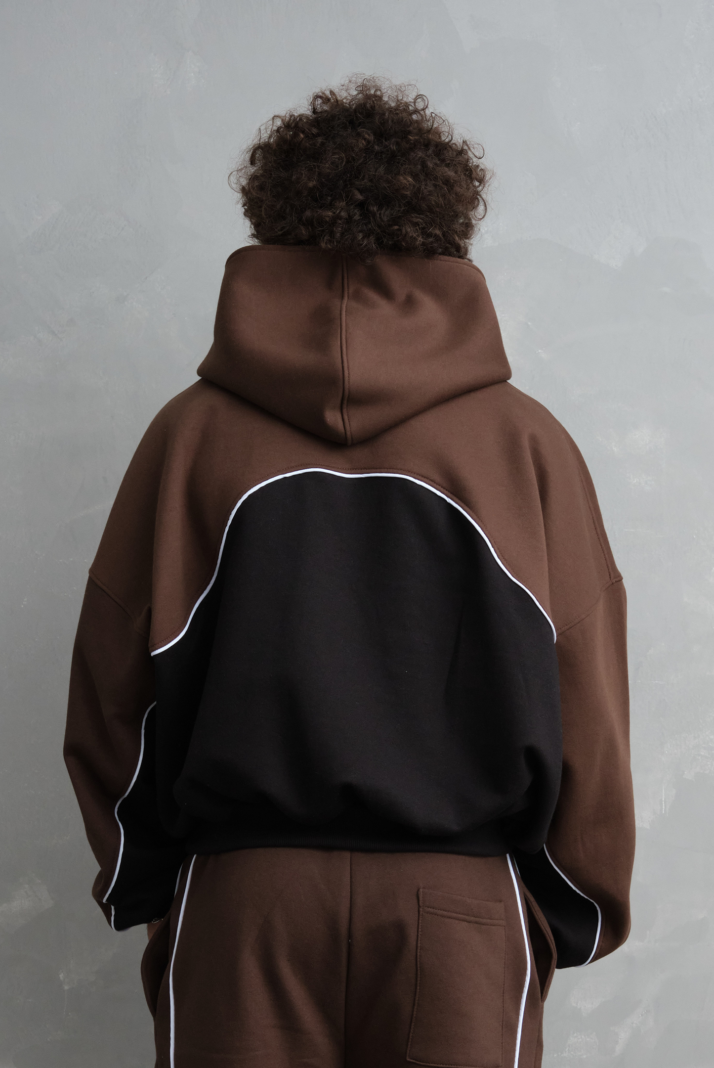 HODDIE ZERO BI TONO BROWN