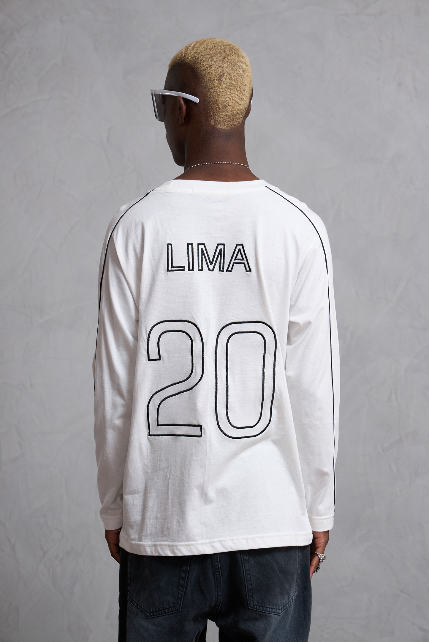 MANGA LARGA RACING WHITE