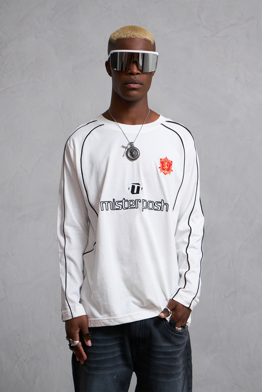 MANGA LARGA RACING WHITE
