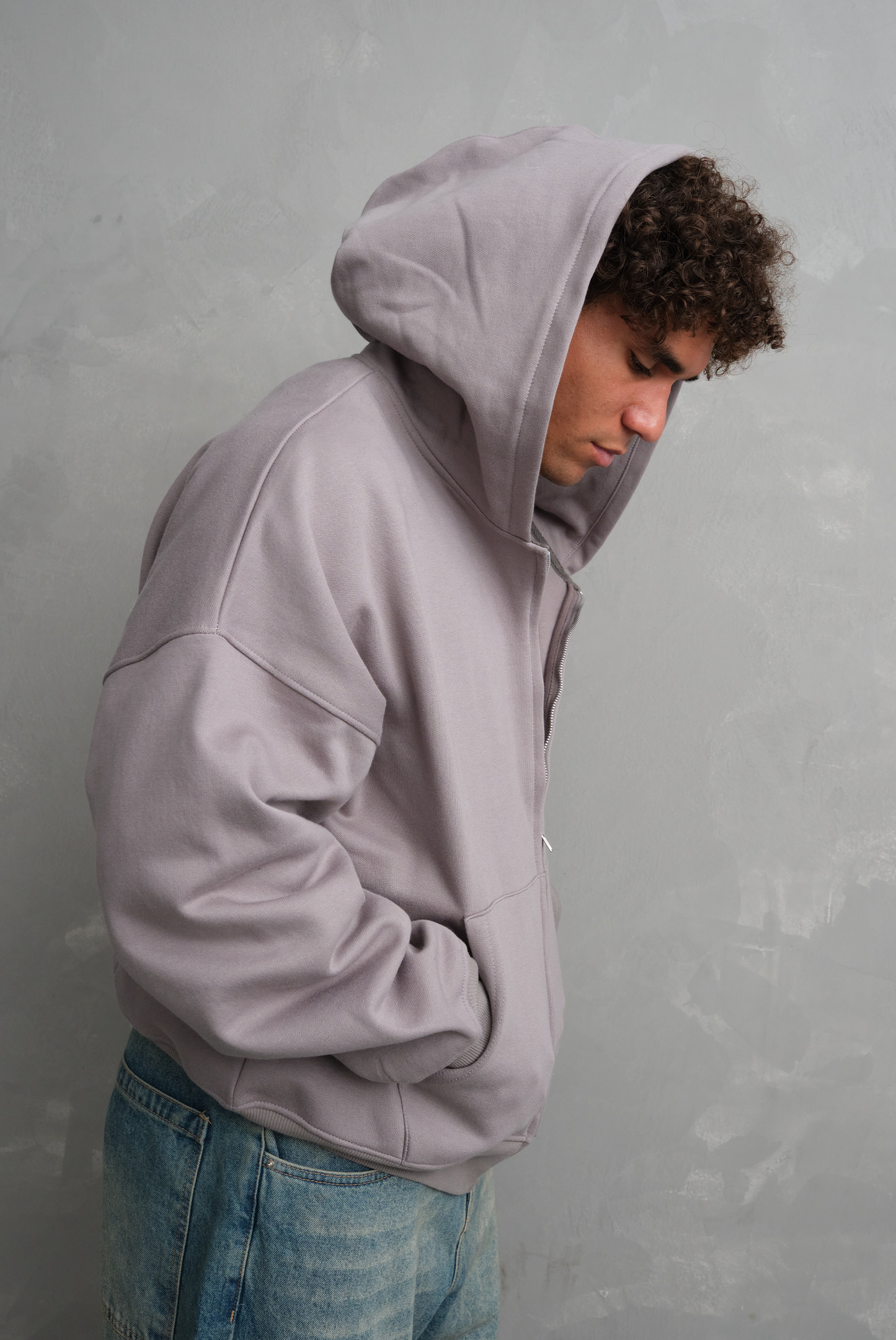 ZIP HODDIE FILP GRIS