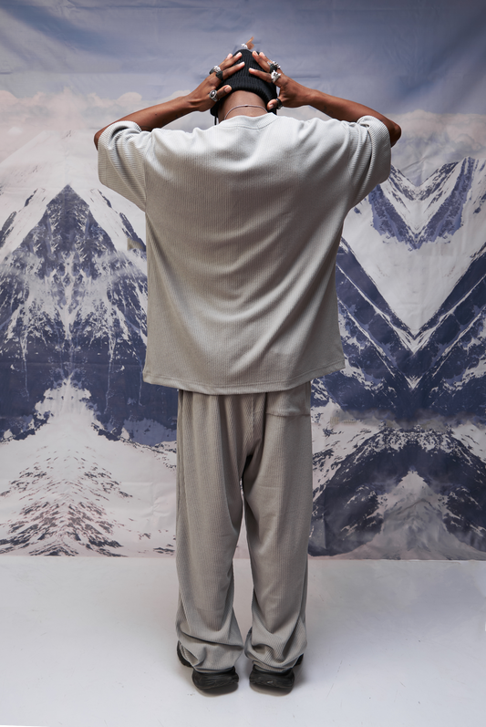PANTS RIB FELPA PLOMO