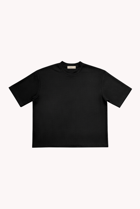POLO ACANALADO OM BLACK