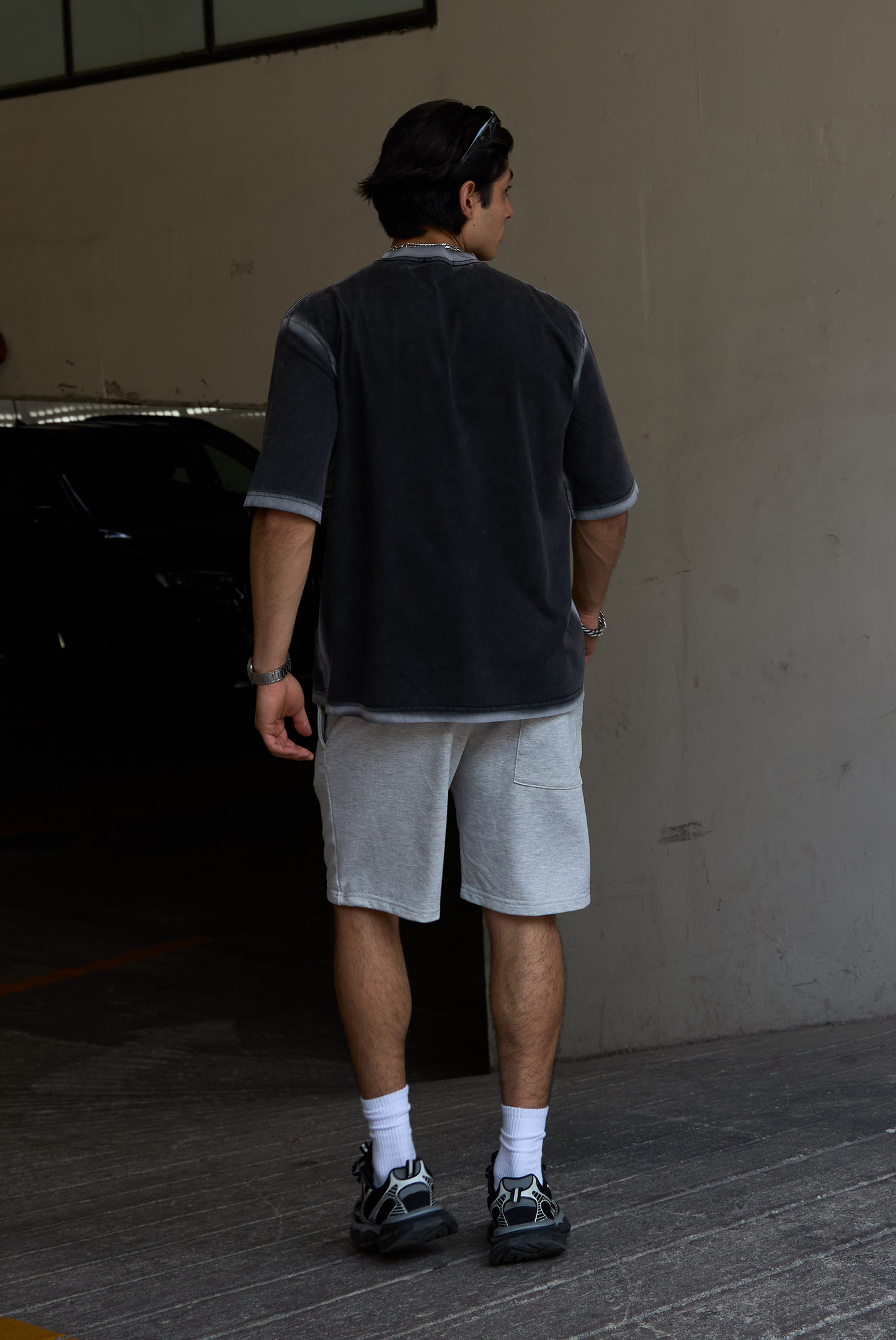 POLO ACID EFECTO GRIS