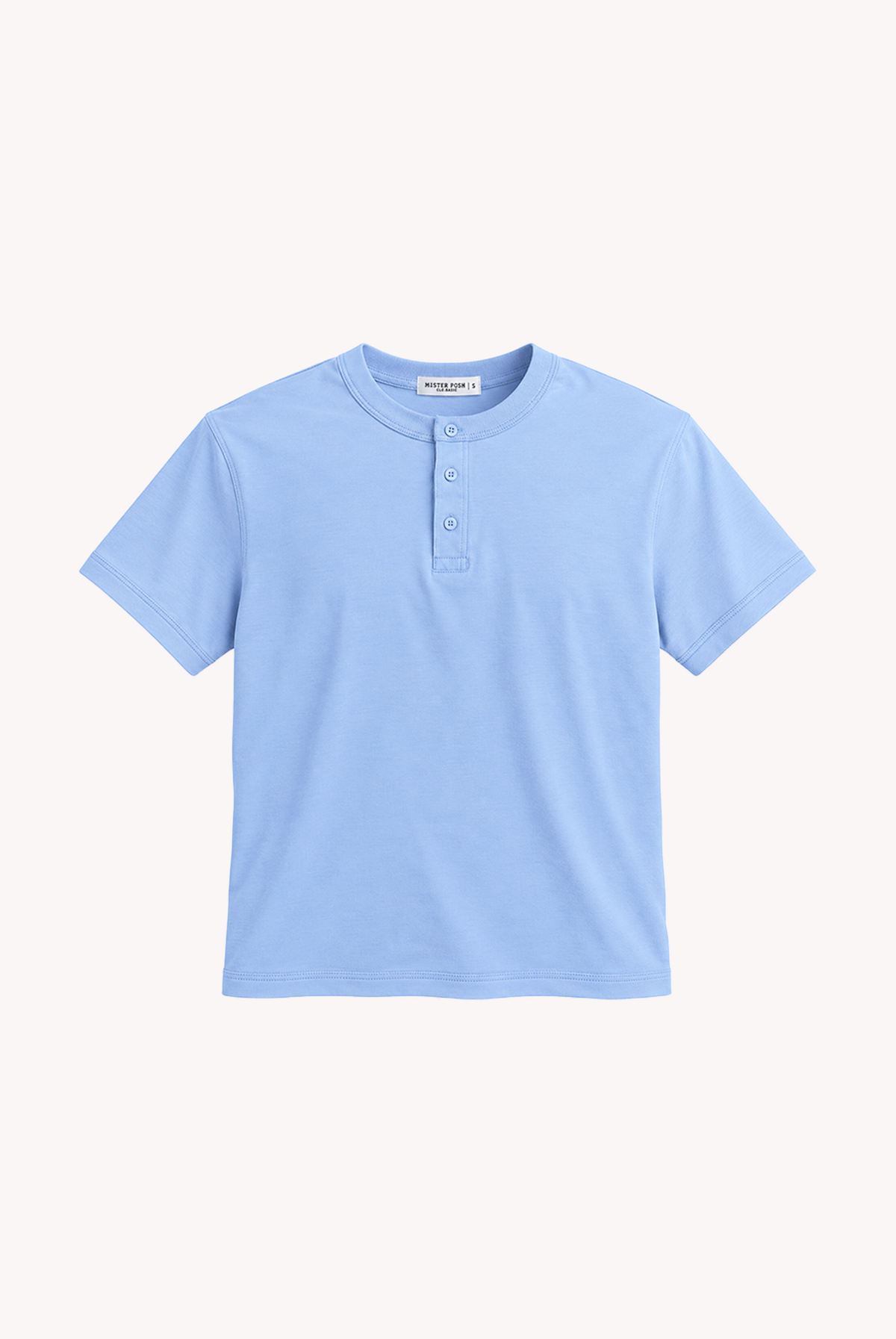 CAMISETA HENLEY M/C SKY
