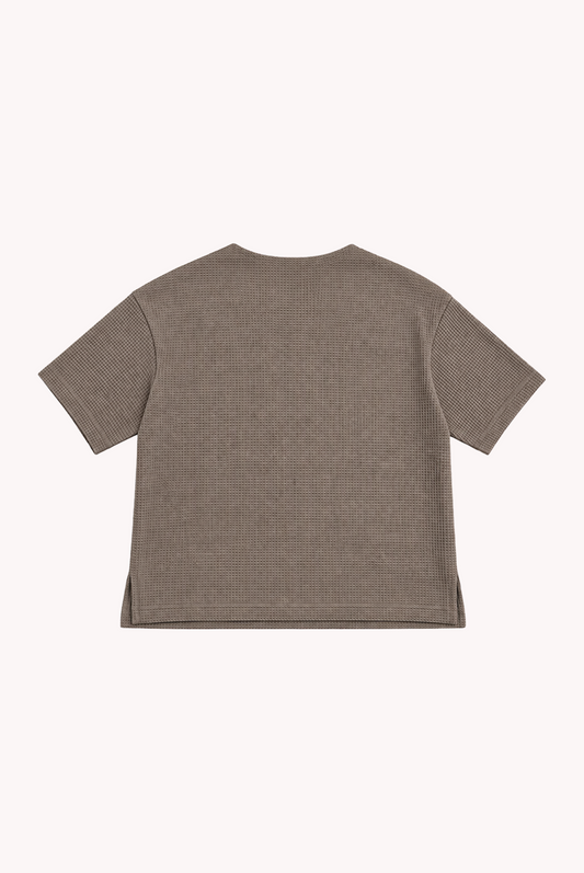 POLO WAFLE GADOL CAMELLO