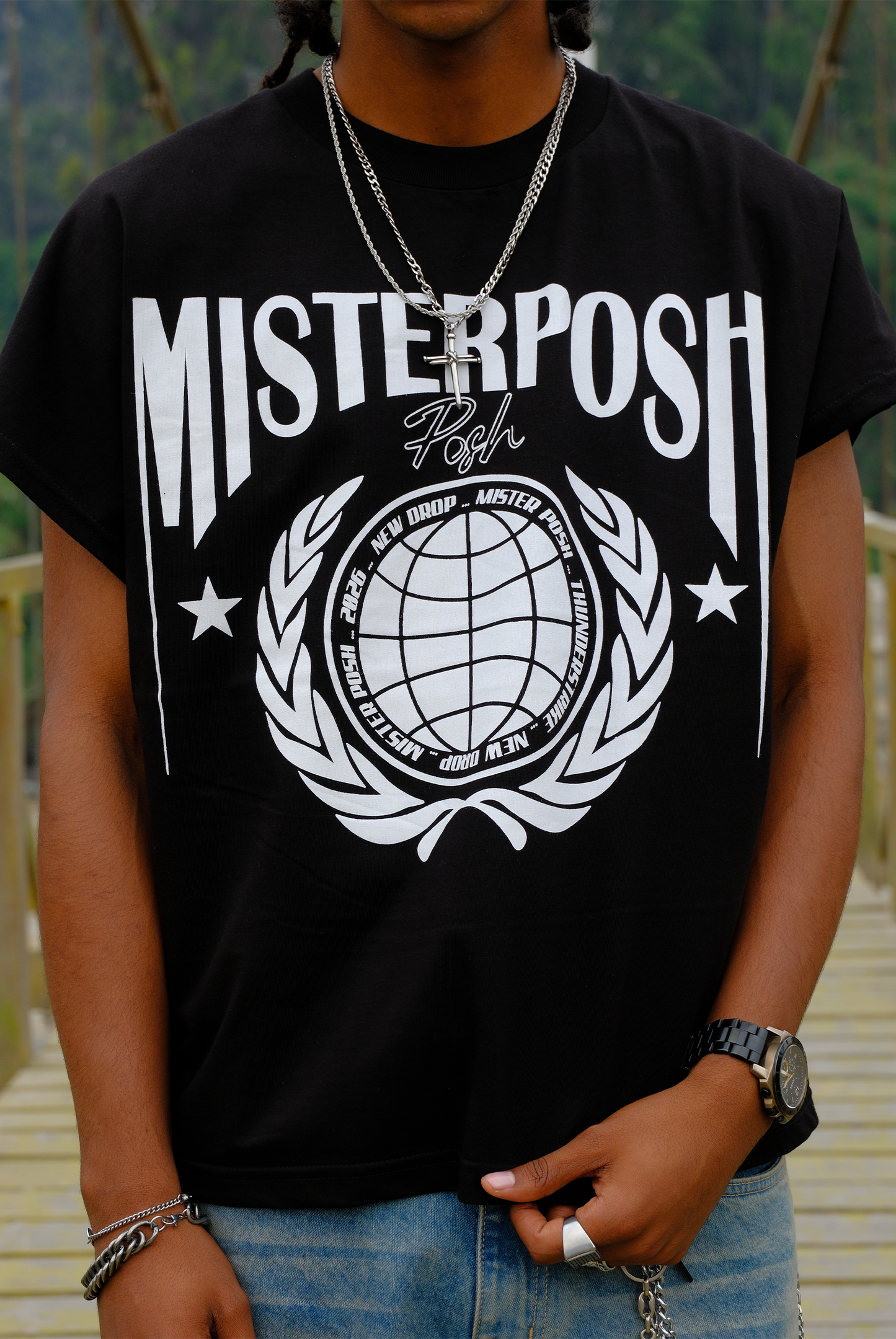 POLO CROP MP BLACK