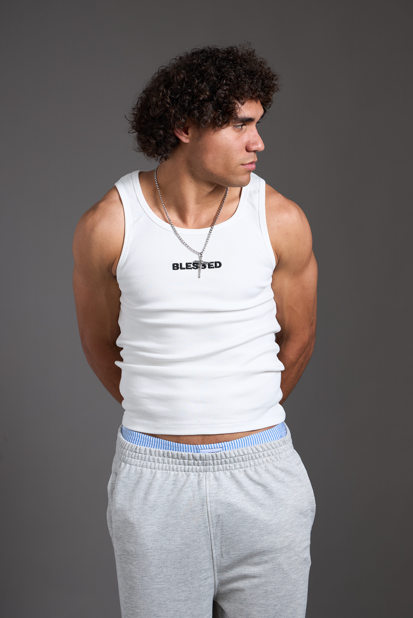TANK RIB BLESSED WHITE
