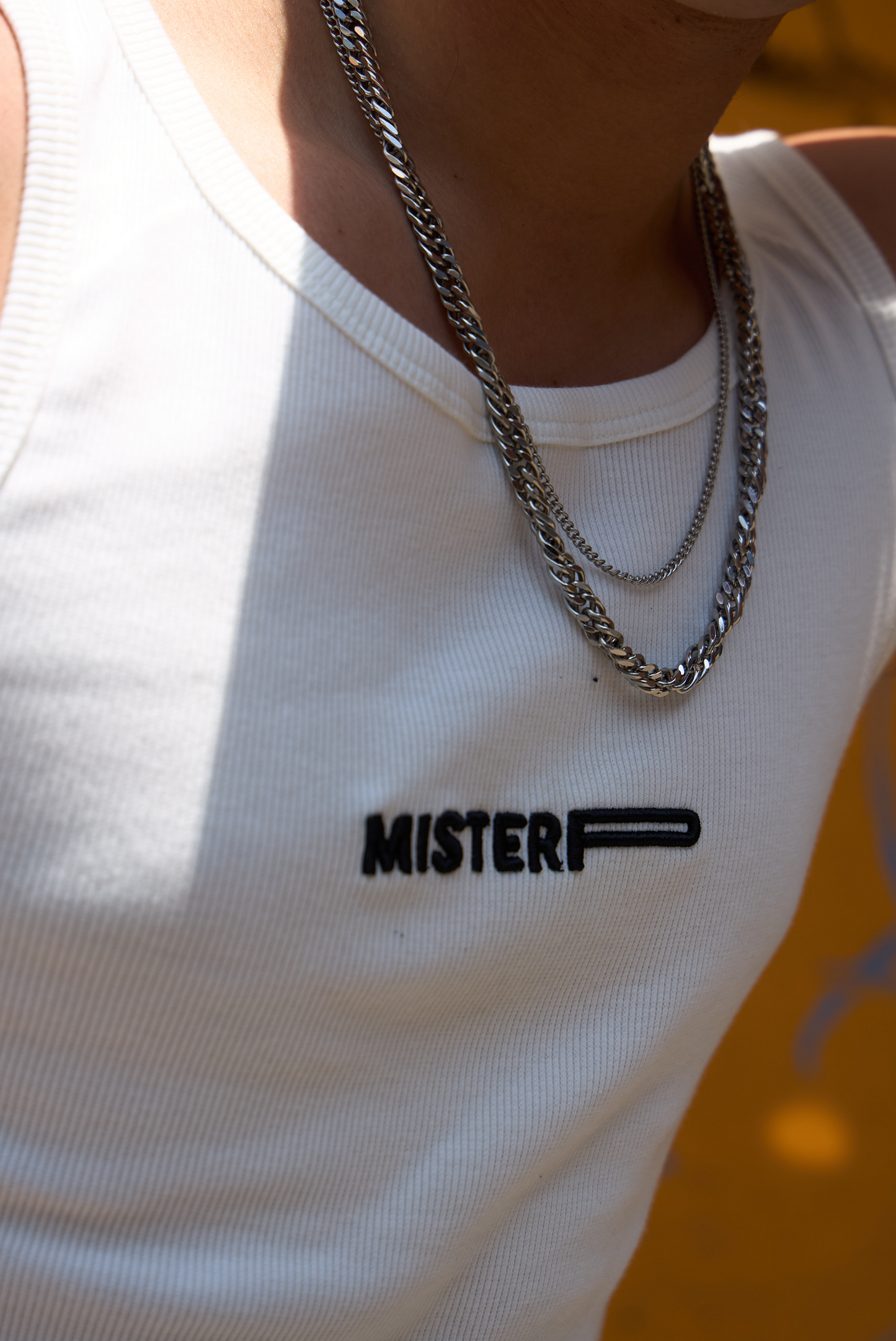 TANK TOP WHITE MISTER P