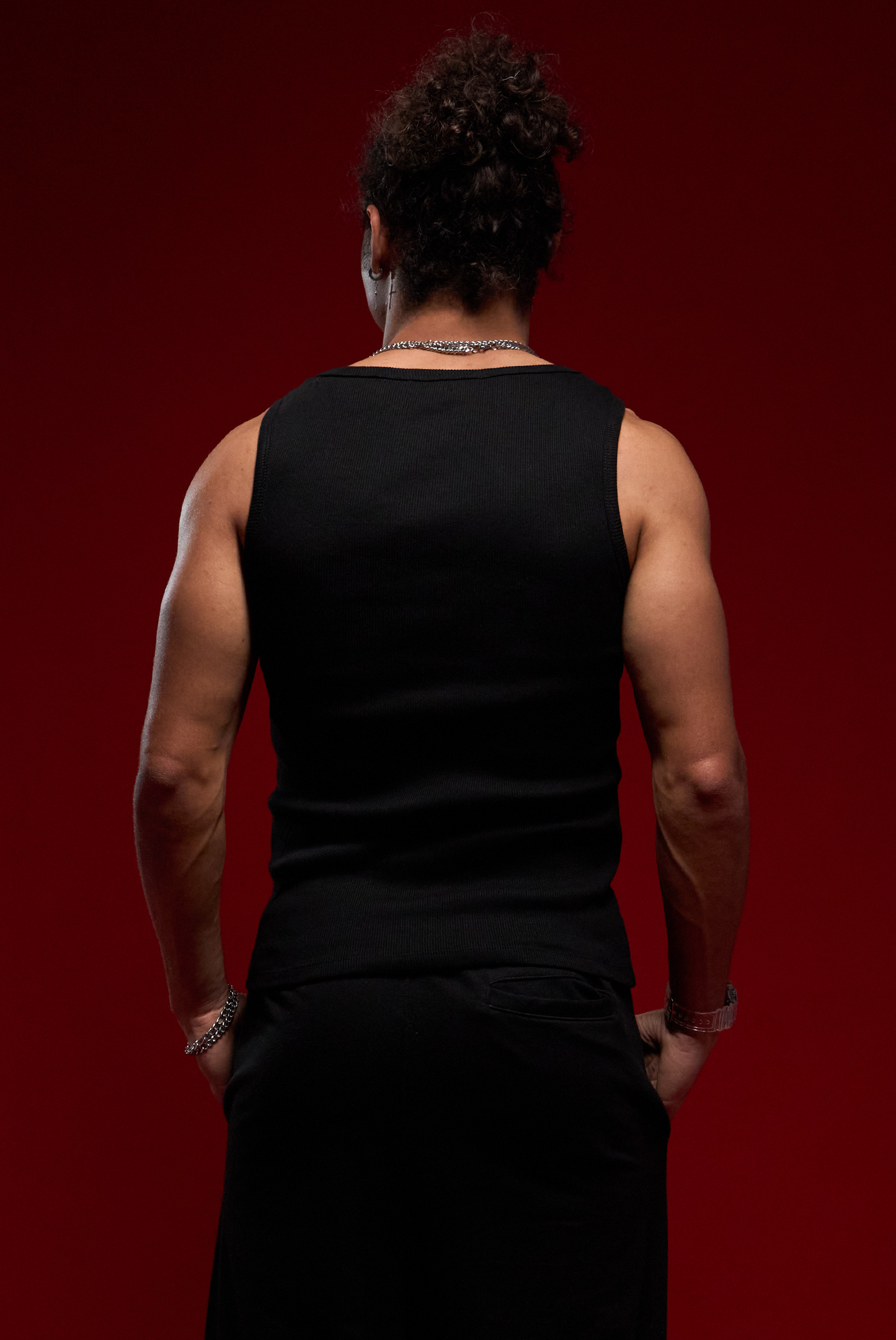 TANK RIB BLESSED BLACK