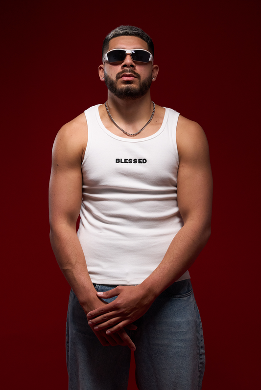 TANK RIB BLESSED WHITE