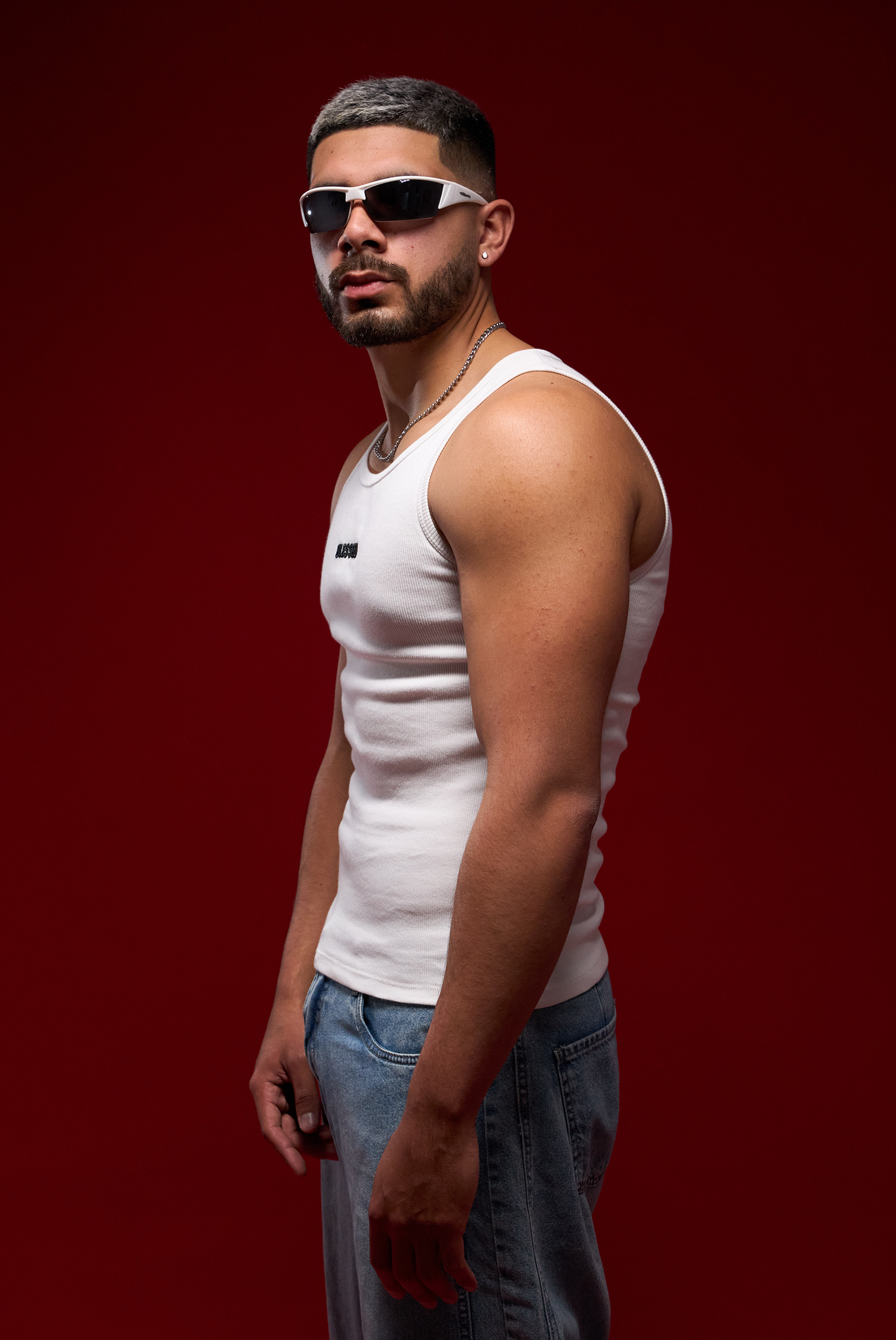 TANK RIB BLESSED WHITE