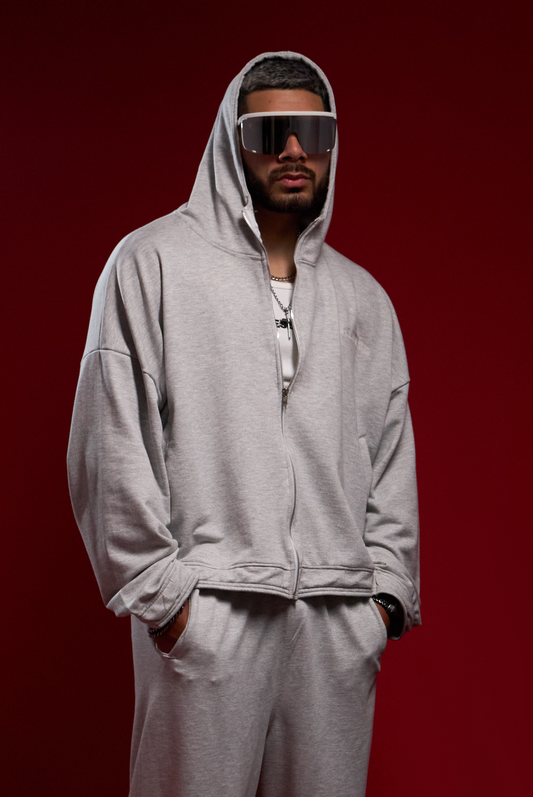 ZIP HODDIE BLESSED MELANGE