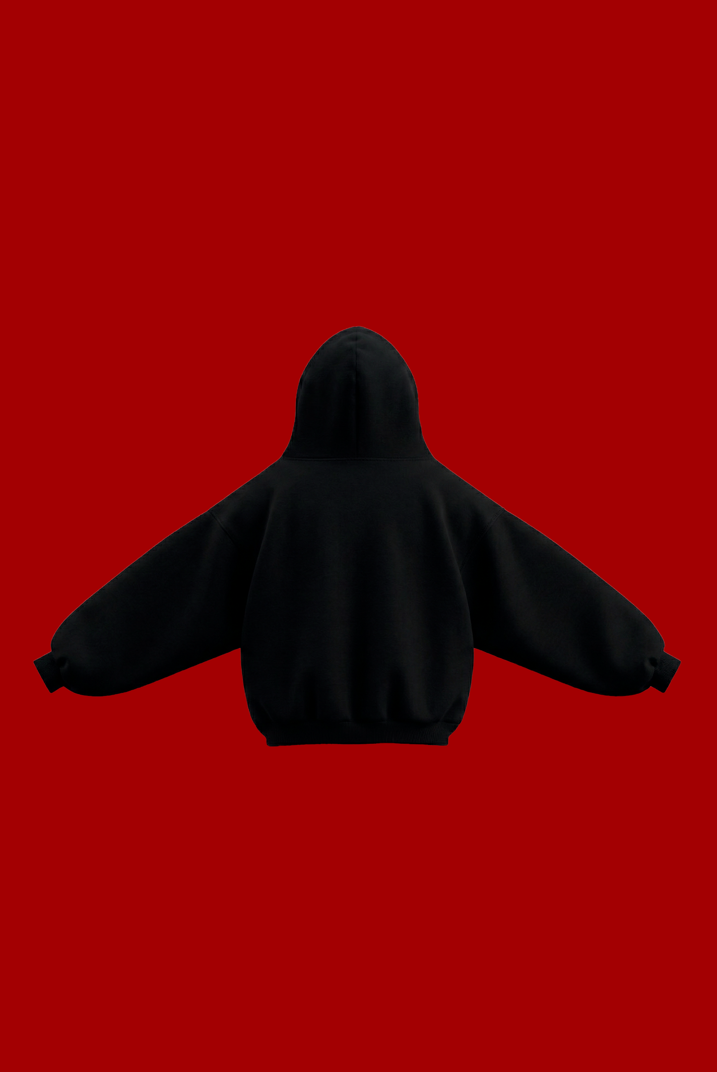 ZIP HOODIE FRANELA BLACK