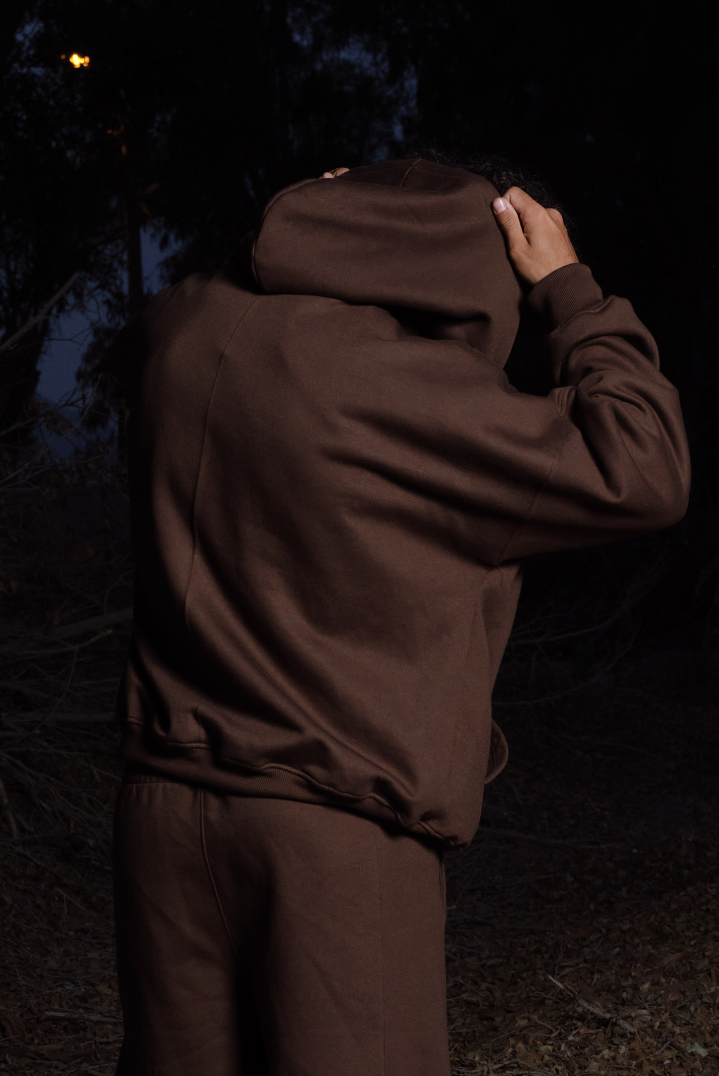 ZIP HOODIE FRANELA BROWN